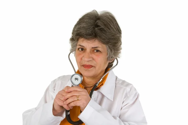 Senior vrouw arts — Stockfoto