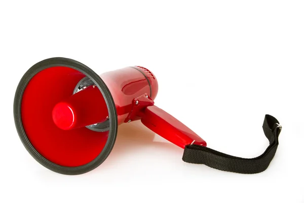 Megáfono rojo — Foto de Stock
