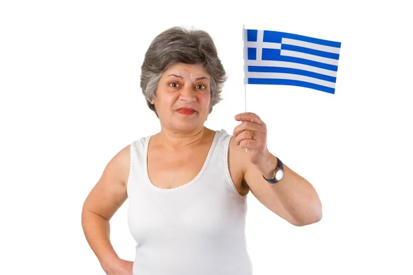 Жінки Грецька старший — стокове фото