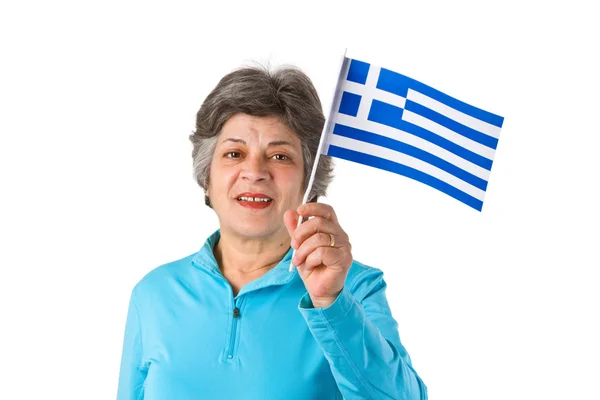 Feminino grego sênior — Fotografia de Stock