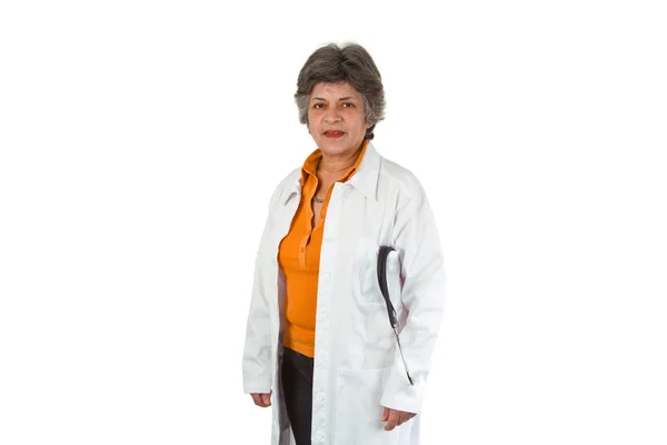 Ανώτερος γυναίκα γιατρός — Φωτογραφία Αρχείου