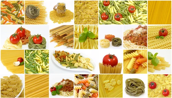 Pasta Collage — Stock Photo, Image