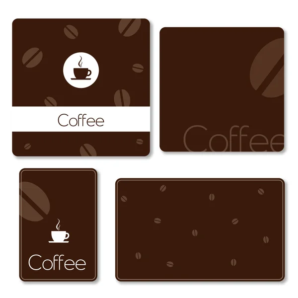 Kaffe bakgrunder med kopia utrymme — Stock vektor