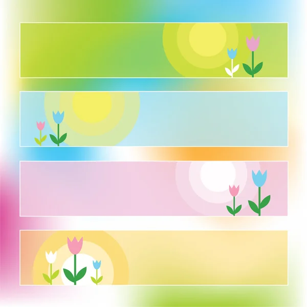 Spring backgrounds — Stock Vector