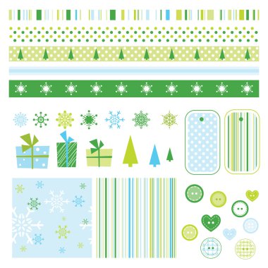 New year's design elements clipart