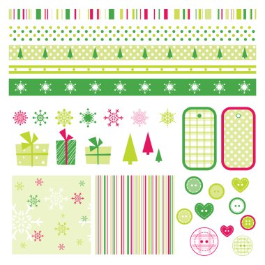 New year's design elements clipart