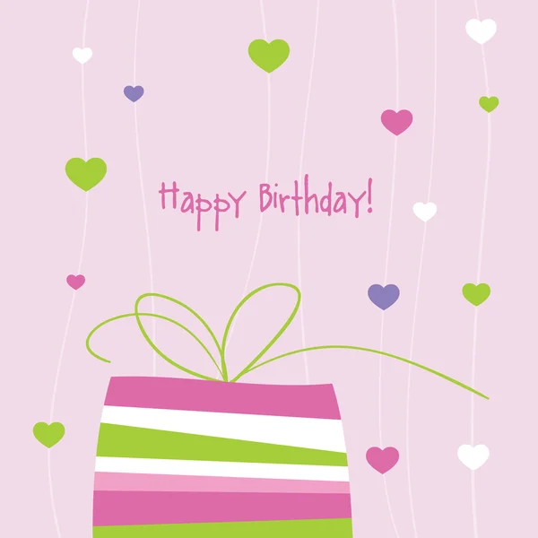 Birthday card with copy space — Stock Vector