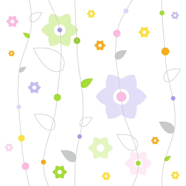 花柄 — ストックベクタ