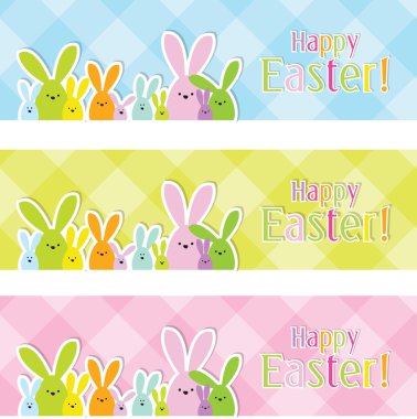 Easter web banners clipart