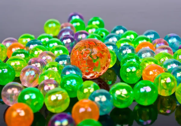 Flerfärgad glaskulor — Stockfoto