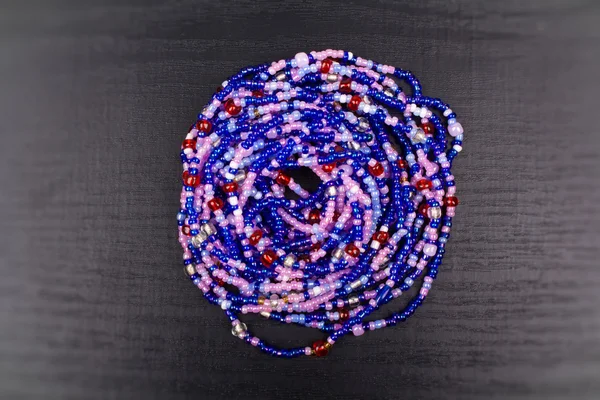 Ornament van kleur kralen — Stockfoto