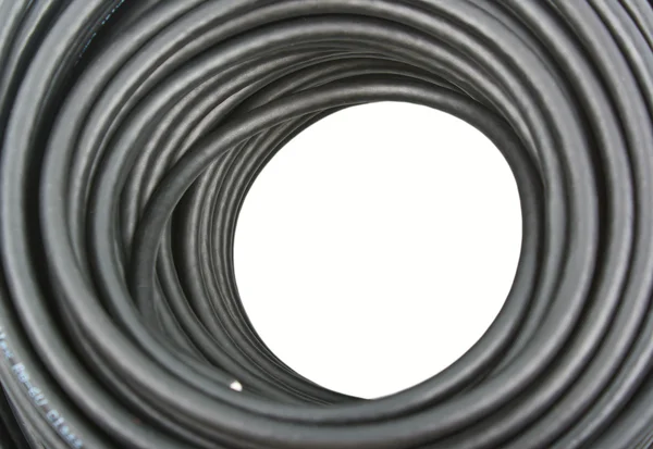 stock image Black coaxial cable