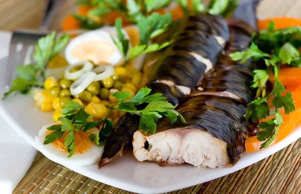 Smoked mackerel Stock Image