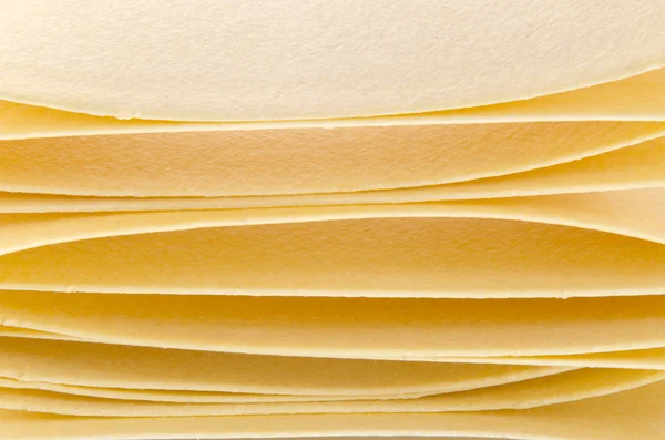 Házi tojás tészta lasagne lapokat — Stock Fotó