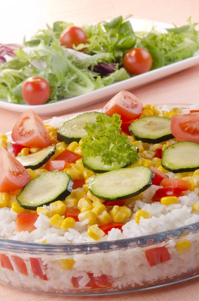 stock image Rice bowl with organic vegetables