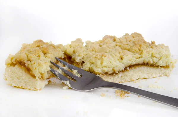 stock image Crumble cake with apple filling