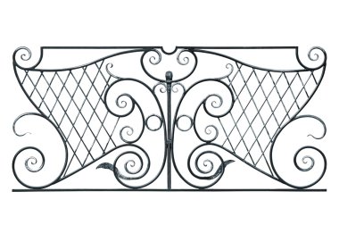 Wrought fence of the balcony, gallery. clipart