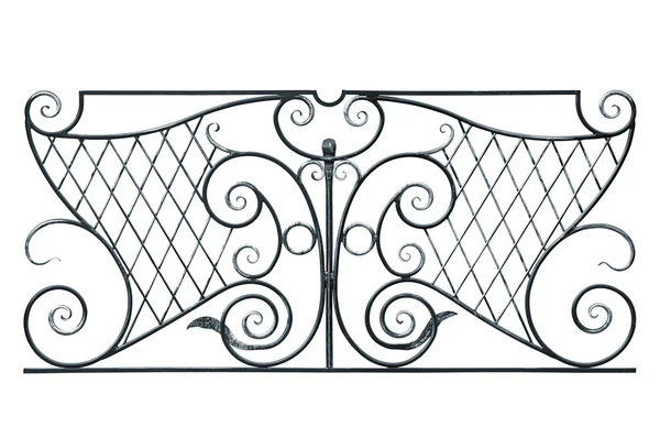 Kovácsoltvas kerítés, az erkély, Galéria. — Stock Fotó