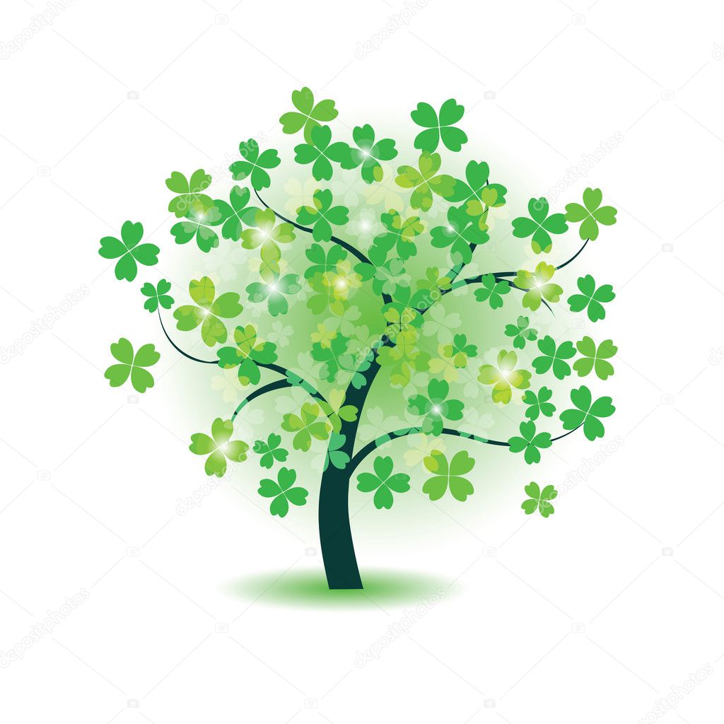 Clover tree for st. Patrick's day