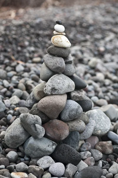Stack of stones at the beach — Stock Photo, Image