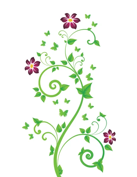 Printemps fond floral — Image vectorielle