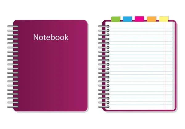 Vektor notebook — Stock Vector