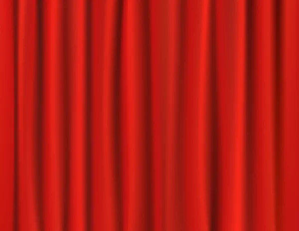 Red curtains — Stock Vector