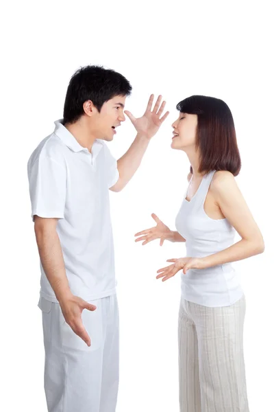 Wütendes Paar streitet — Stockfoto