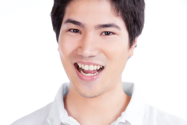 Asijský mladík portrét — Stock fotografie