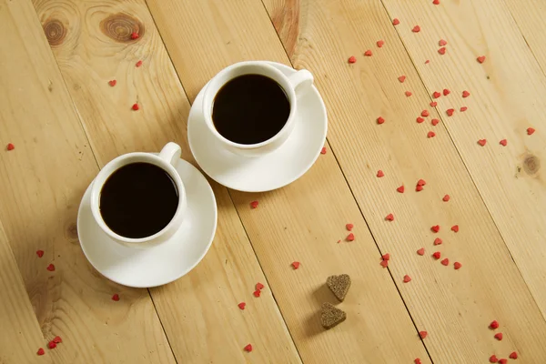 Zwei Tassen Kaffee — Stockfoto