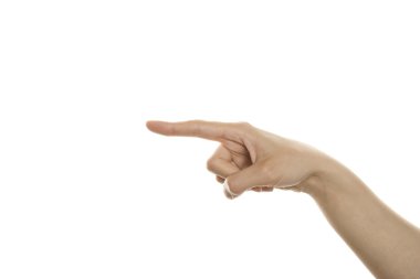 Gesture indicates clipart