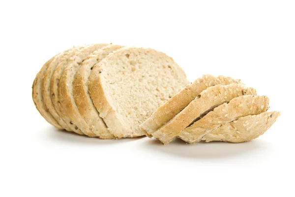Primer plano del pan en rodajas — Foto de Stock