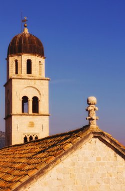 Dubrovnik'in eski şehir çatılar ve mimari