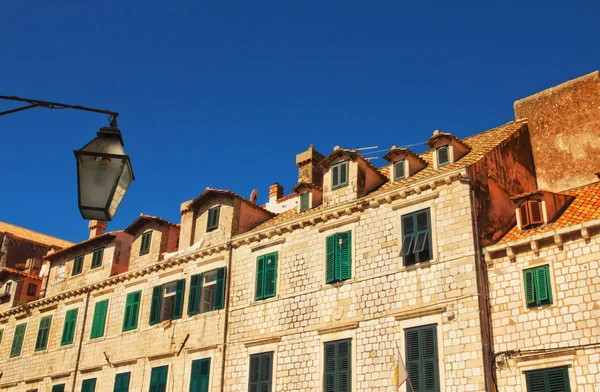 Dubrovnik'in eski şehir mimarisi — Stok fotoğraf