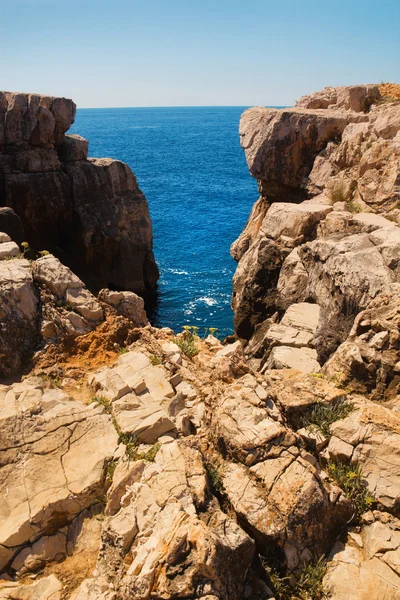 stock image Rocky shore on Lokrum island