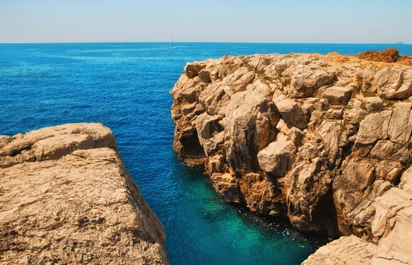 stock image Rocky shore on Lokrum island