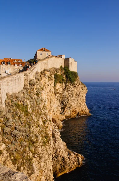 Dubrovnik régi városfal — Stock Fotó