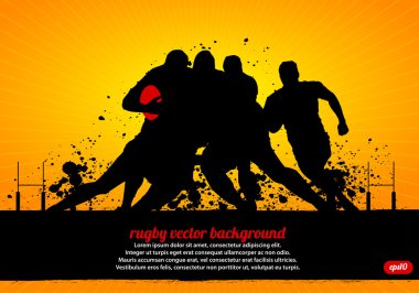 Rugby poster vektör