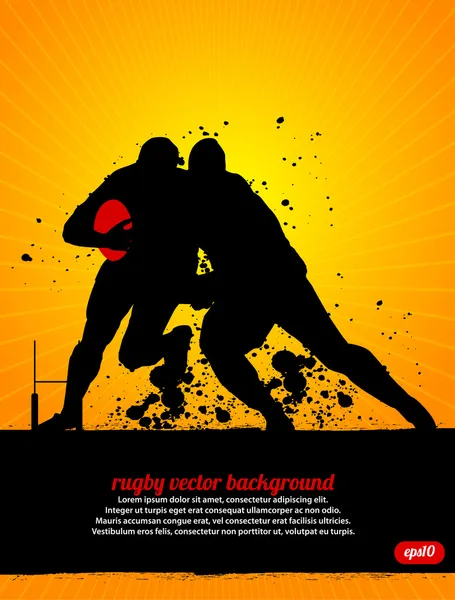 Rugby-Vektor Hintergrund — Stockvektor