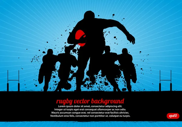 Rugby posteri — Stok Vektör