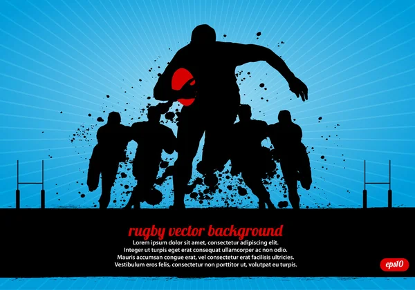 Cartaz de Rugby —  Vetores de Stock
