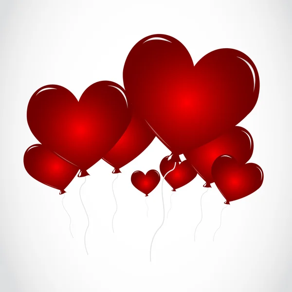 Μπαλόνια της καρδιάς — Διανυσματικό Αρχείο