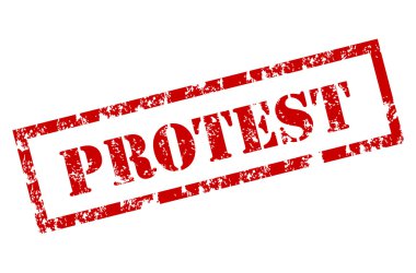 Grunge Protest stamp clipart