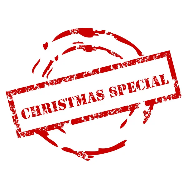 Natale timbro speciale di gomma — Vettoriale Stock