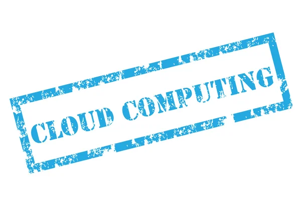 Sello de computación en nube — Archivo Imágenes Vectoriales