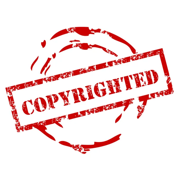 Pieczątka chronionych prawem autorskim — Wektor stockowy