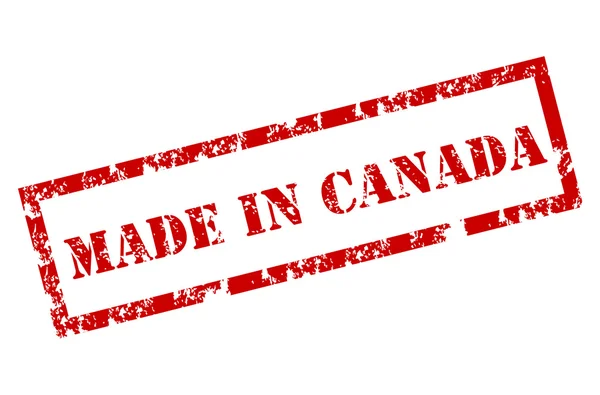 Vyrobeno v kanadské známce — Stockový vektor