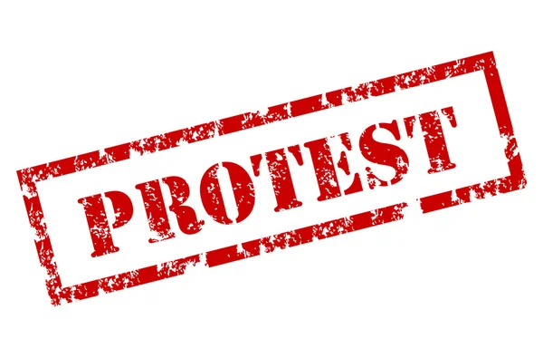 Гранжевая марка протеста — стоковый вектор