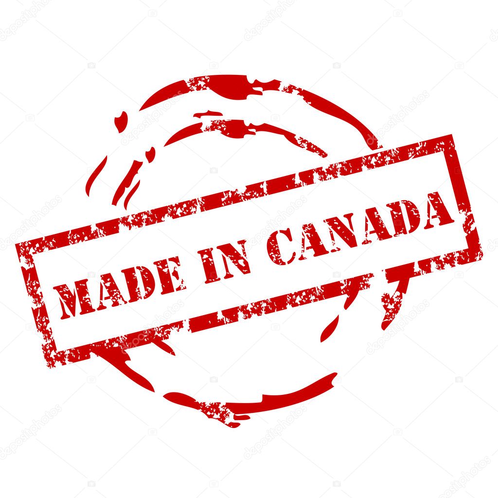 Grunge Made in Canada stamp