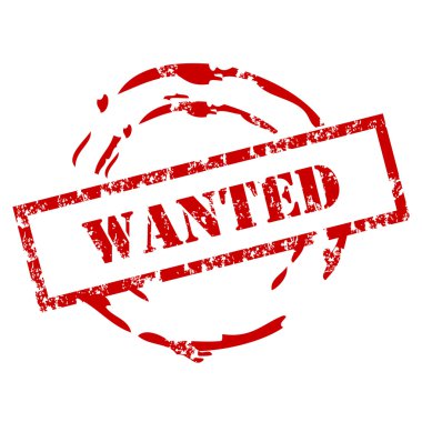 Wanted stamp clipart